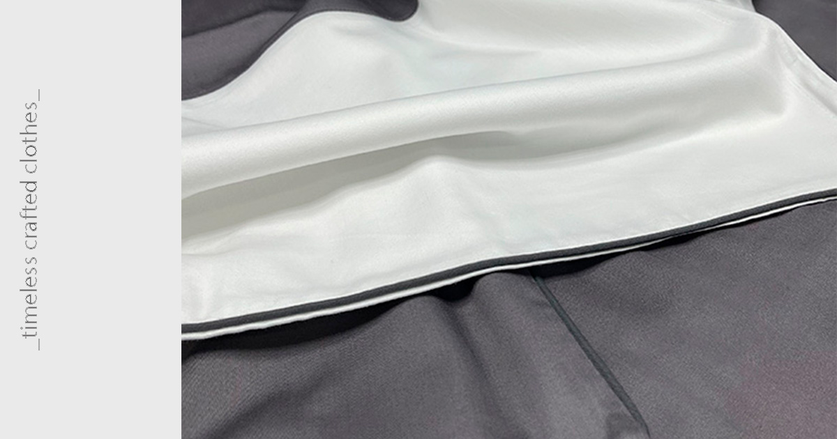 Duvet cover in satin with piping | Irene Vitali Store